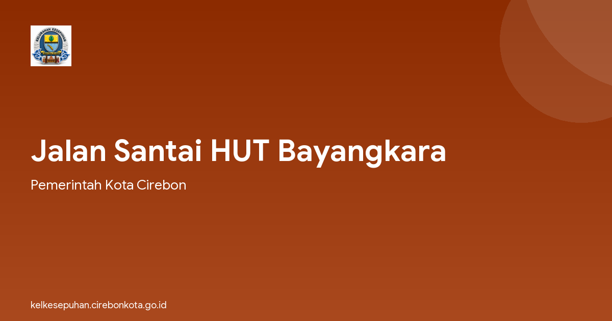 Jalan Santai HUT Bayangkara
