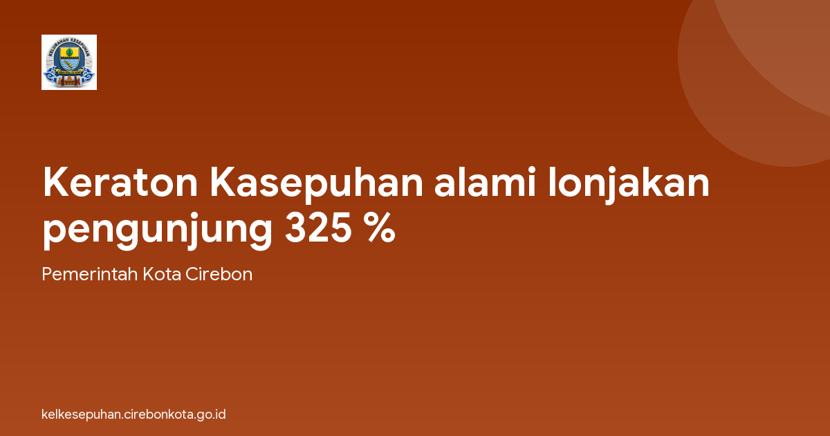 Keraton Kasepuhan alami lonjakan pengunjung 325 %