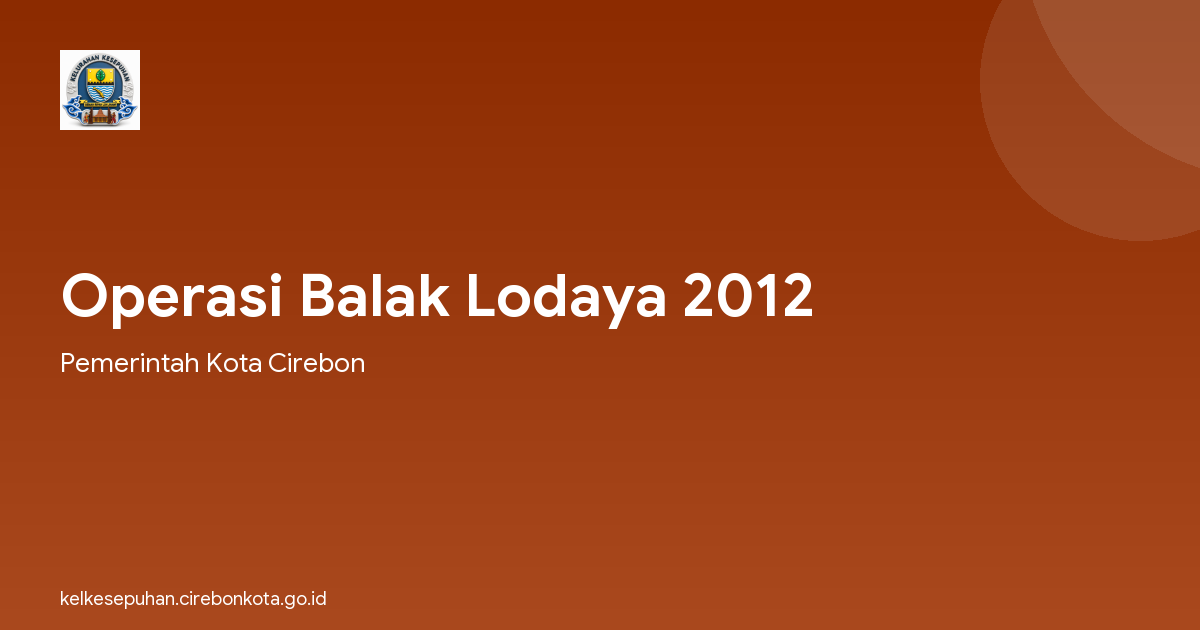 Operasi Balak Lodaya 2012