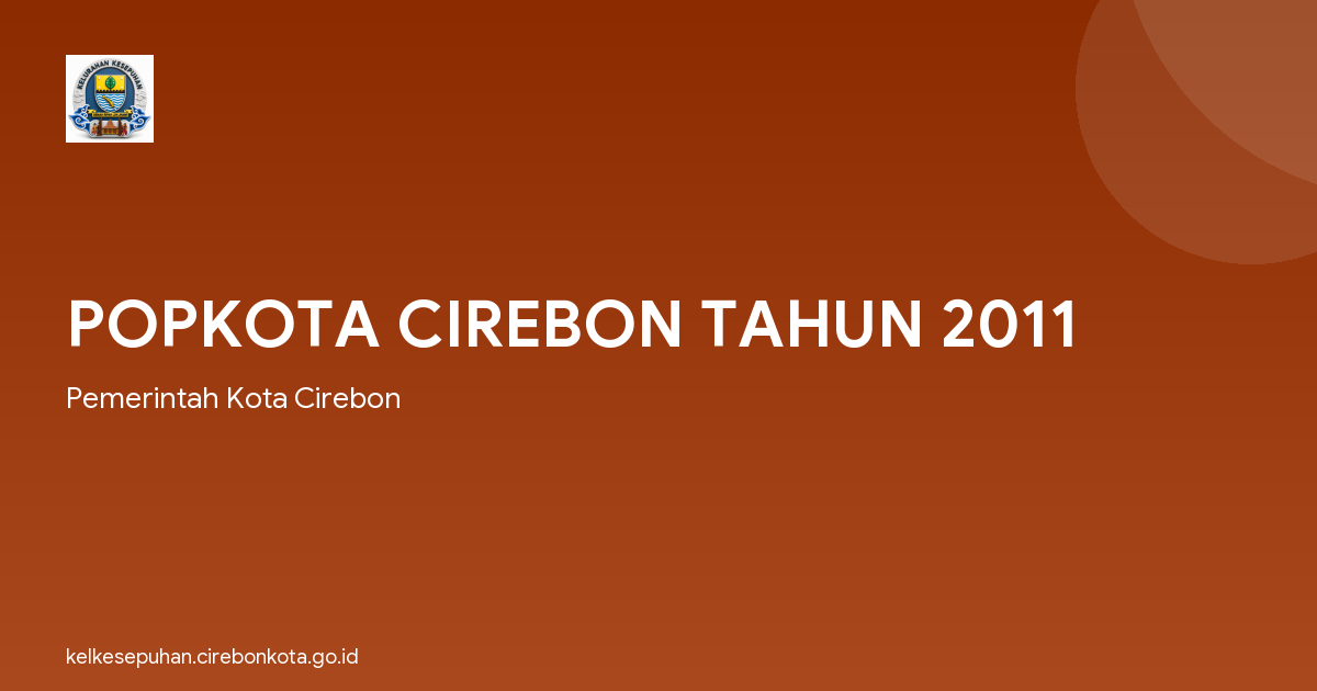 POPKOTA CIREBON TAHUN 2011