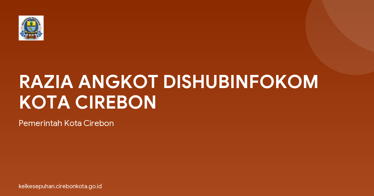 RAZIA ANGKOT DISHUBINFOKOM KOTA CIREBON