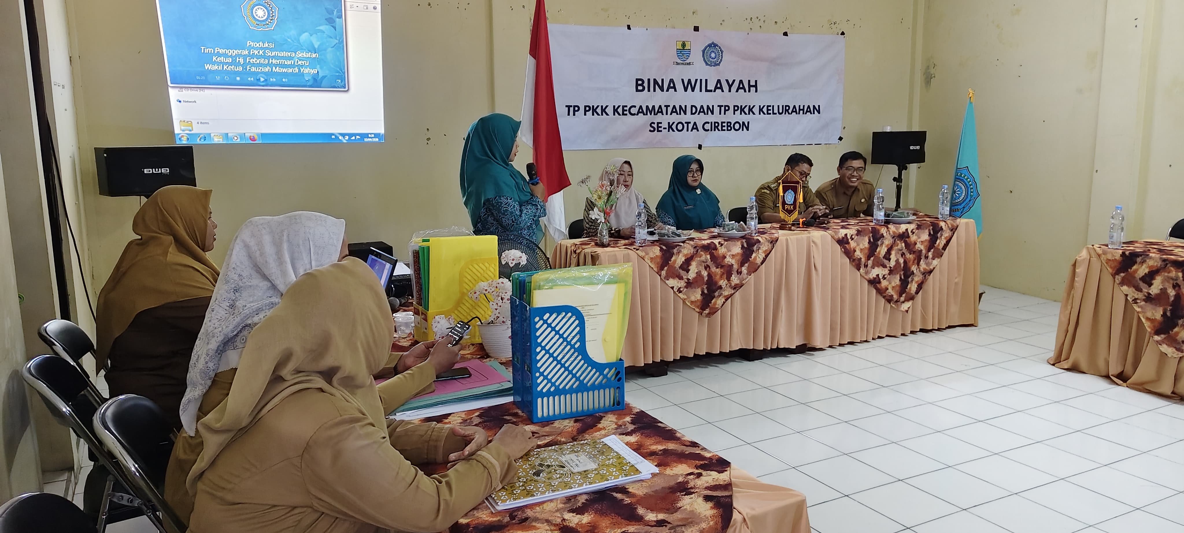 Bina wilayah TP PKK KECAMATQM DAN TP PKK KELURAHAM SE- KOTA Cirebon