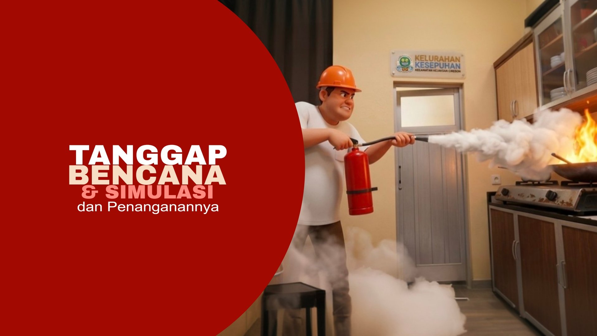 Kesiapsiagaan Bencana: Simulasi Kebakaran di Kantor Kelurahan Kesepuhan