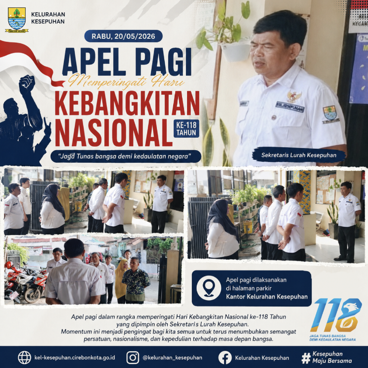Semangat Harkitnas ke-118 di Kelurahan Kasepuhan: "Jaga Tunas Bangsa Demi Kedaulatan Negara"